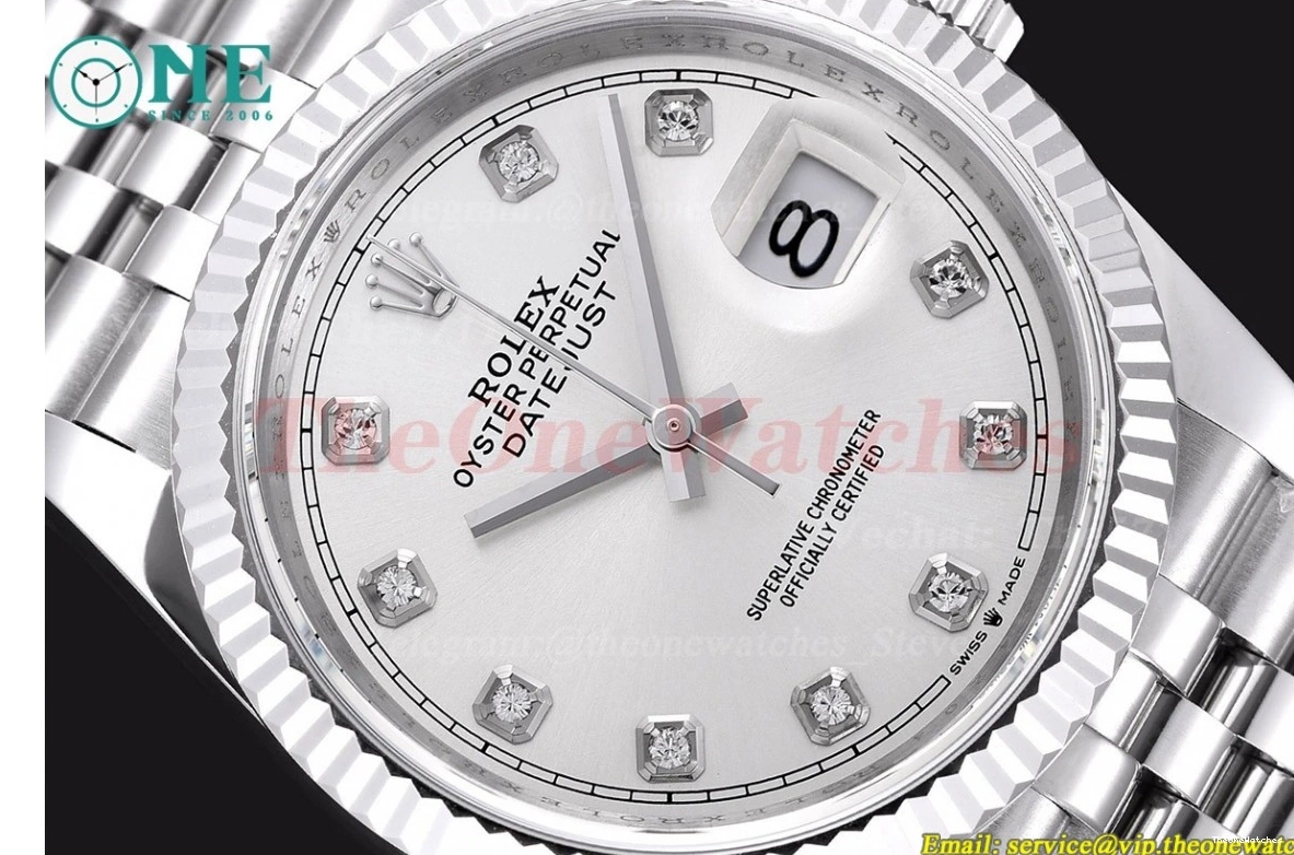 Datejust 36mm GMF Silver 904L Dia 126234 SS SS VR3235 Jubilee 0307